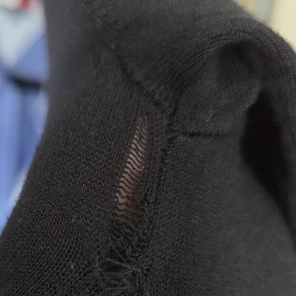 PRADA WOOL RE-NYLON BLACK FIT AND FLARE, MINI DRESS, SIZE ITALY 40 - Picture 13 of 16
